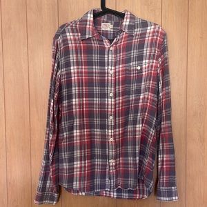 FAHERTY men’s flannel button down - SMALL